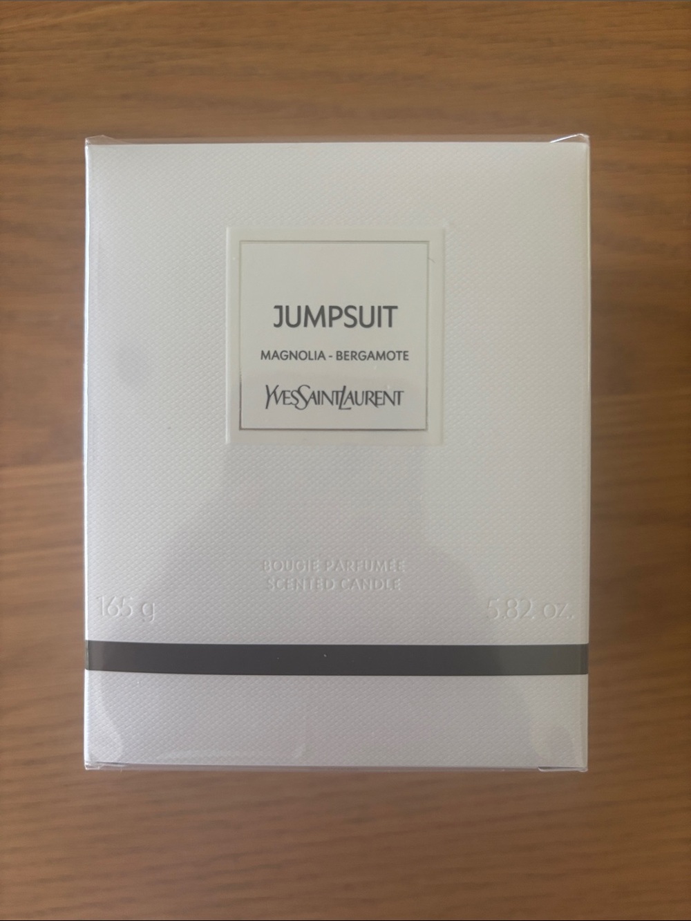 Yves Saint Laurent White Jumpsuit Magnolia-Bergamote Candle